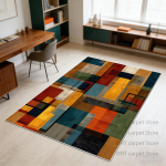 Kaasaegne geomeetriline t&ouml;&ouml;toa libisemiskindel vaip Kodu kaunistus Pestav kohev elutoa vaip Kokkupandav magamistoa s&ouml;&ouml;gitoa matt Pehme 120cm x 160cm