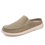 Meeste Vabaajajalatsid Slip-on Jalan&otilde;ud Kerged Mokassiinid Meeste Sandaalid Hingavad Pooltossud L&otilde;uend Kingad Meestele 47 khaki