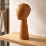 M&uuml;tsi v&auml;ljapaneku mannekeenipea Vastupidav puidus&uuml;&uuml;ga disain salongilettidele Dark Wood Grain High