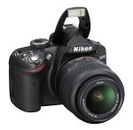 Nikon D3200 DSLR-kaamera koos AF-S DX NIKKOR 18-55mm f/3.5-5.6G VR objektiivikomplektiga, Must - 24,2 MP, Full HD 1080p, Wi-Fi &uuml;hilduv must