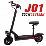 J01 Elektriroller 800W48V15AH Aku 10-tolline Rehv Pika Elueaga Istmega Kokkupandav V&auml;litingimustes S&otilde;itmiseks E-t&otilde;ukeratas J01 800W48V15AH-BK-YY