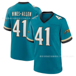 Jacksonville Jaguars NFL S&auml;rk Travis Hunter 12 V&otilde;rkmaterjal Hingav Tikitud Jalgpalli &Uuml;likond Meeste 41 Vintage Green