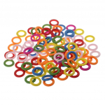 100 tk erinevaid puidust r&otilde;ngaid, silmuseid, &uuml;mmargusi kaunistusi meisterdamiseks 20 mm 2cm