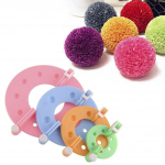 Fluff Ball Weaver PomPom Maker Knitting Loom Kit Kids DIY 1Set