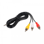 3,5 mm RCA heli-videokaabel 3,5 mm pistikupesaga 3 RCA isase AV-juhtmega 1,2 M DV MP4 muundur