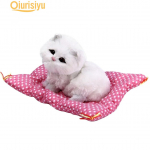 Animal Doll Plush Sleeping Cats m&auml;nguasi koos heliliste laste m&auml;nguasjade ja hobidega valge