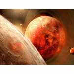 Teemantmaal T&auml;is&uuml;mmargune Scenic Planet Tikand Pilt Rhinestone Teemantmosaiik Kodukaunistus 20X30CM