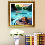 5D teemantmaali maastik Ristpistes Teemanttikandid Mustrid Rhinestones Teemantmosaiik 30x30CM