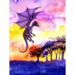 Teemantmaaling Draakon Teemanttikandid Loomade kristallmosaiik Teemantkunst Tikand Ristpiste 20X30CM