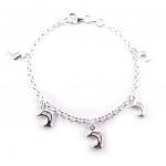 Les Tr&eacute;sors De Lily [E9595] - Bracelet Argent 'Dauphins' h&otilde;be