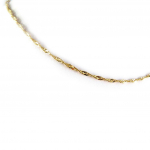 Les Tr&eacute;sors De Lily [K7761] - Chaine / Collier Plaqu&eacute; Or 'Singapour' 40 cm 2. 5 mm kuld