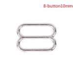 100 h&otilde;bedase metallist rinnahoidja &otilde;lav&ouml;&ouml; reguleerija liuguri / konksu / O-r&otilde;ngaga aluspesu &otilde;mblustehnoloogia 8-button10mm