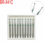 10 tk Hambaravi kiired puurid kiire k&auml;siinstrumendi turbiin Teemantpuurid Teemantpoleerimishammaste ettevalmistamiseks BR-X41C