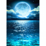 Teemantkunst Maalimine Maaliline teemanttikandite m&uuml;&uuml;k V&auml;rvilised rannakuu pildid kividest mosaiikkaunistusega koduks Full Round 20X30CM punane