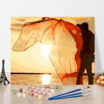 Numbrid &Otilde;limaal Kodukaunistus Digitaalne &otilde;limaal L&otilde;uendikunst DIY Maalimine numbrite j&auml;rgi 40x50cm no frame