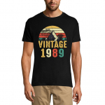 ULTRABASIC 1989. aasta vintage meeste T-s&auml;rk &ndash; retro 32. s&uuml;nnip&auml;eva kingituse s&auml;rk XS must