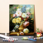 Kodukaunistus Digitaalne &otilde;limaal Numbrid &Otilde;limaal L&otilde;uend Numbrid Maali isetegemine Numbrite j&auml;rgi 40x50cm no frame