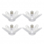 LED garaaživalgustid &ndash; reguleeritavad garaaživalgustid, 38W 6000LM 6500K E27/B22 LED garaažilagi 4 pcs
