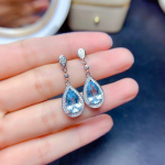 BELLA BOX temperament Jewelry meresinine Tsirkoon pikad k&otilde;rvar&otilde;ngad naiste Fine Jewelry meresinine v&auml;rv