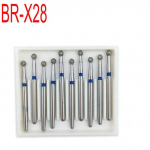 Eriti pikad hambaravi teemanthambad FG 1,6 mm vars kiirete k&auml;siinstrumentide hammustuste jaoks Hambaarsti t&ouml;&ouml;riistad 10 tk/pakk BR-X28