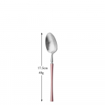 Roosa h&otilde;bedane s&ouml;&ouml;giriistade matt komplekt 304 roostevabast terasest s&ouml;&ouml;giriistad k&ouml;&ouml;k s&ouml;&ouml;giriistade lauan&otilde;ude komplekt magustoidukahvel l&auml;&auml;ne nuga lusika komplekt 1pcs Dessert Fork
