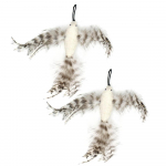 Simulatsioonilind Interaktiivne kassim&auml;nguasi Naljakas sulelind koos kellukellaga m&auml;nguasjadega kassipojale, kes m&auml;ngib kiusamiskepi m&auml;nguasja 2 Replacement Birds