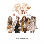 T&uuml;drukute pestavad riided Kleebised Triikimine &Uuml;lekanded Plaastrid Riietuskaunistus DIY Aksessuaar Armuma 22x21.3cm