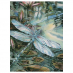 3D-teemanttikandid ristpistes &uuml;mmargused kivist maalid putukate Dragonfly Full Round 20x25CM