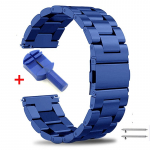 22 mm 20 mm metallist rihm Samsung Galaxy Watch 3 jaoks Huawei GT2/Amazfit GTR roostevabast terasest k&auml;ev&otilde;ru k&auml;ev&otilde;ru Samsung Watch 4 jaoks 22mm