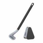 WC-hari ja -hoidik Seinale paigaldatav TPR-harjastega WC-harjade puhastusvahend puurimata Vannituba s&uuml;gav must