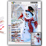 5D DIY j&otilde;ulupuu J&otilde;uluvana lumememm ristpistes kivikivid Teemantjoonistus Tikand Mosaiik Kodukaunistus Full Round 20X30CM