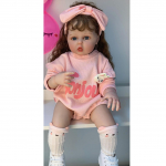 60 CM Reborn Baby Doll m&auml;nguasi, 3D-maaliv nahk veenipehme silikooniga t&uuml;drukule printsessi v&auml;ikelapse Bebe kunstnike kollektsioon