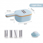 Multifunktsionaalne kartuli-, porgandi-, kurgi- ja mandoliinil&otilde;ikuri-, riivi- ja purustusmasin s&otilde;elaga / k&ouml;&ouml;gipuu- ja k&ouml;&ouml;giviljat&ouml;&ouml;riistad