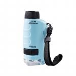 Laste teadusmikroskoobi m&auml;nguasjakomplekt, 60&ndash;120x hariv mini-taskumikroskoop LED-valgustusega v&auml;litingimustes laste varrega m&auml;nguasi