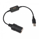 Konverteri adapter Juhtmega kontroller USB 5 V kuni 12 V pistikupistik Adapter Auto sisemine tarvikud Laadija kaabli pistikupesa