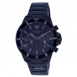 Emporio Armani Chronograph roostevabast terasest kvarts AR11363 100M meeste k&auml;ekell must