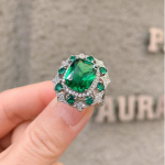 Bella Box Abielus&otilde;rmus Naiste Mood Ruudukuju Rohelised S&otilde;rmused Romantiline T&uuml;druku Aksessuaarid Aastap&auml;eva kingitus Trend Ehted roheline