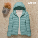 Uus naiste &otilde;huke sulejope valge pardi sule ultrakerged jakid s&uuml;gis- ja talvesoojad mantlid kaasaskantavad v&auml;lisr&otilde;ivad 4XL roheline