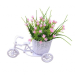 Kolmerattaline jalgratas Korv Vaas Mudel Kodu Rotangist lilleaed Pulmad With Flower