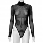 Naiste Body Jumpsuit &uuml;hev&auml;rviline &uuml;mara kaelusega pullover, pikkade varrukatega Hot Diamond vabaaja &uuml;hes t&uuml;kis S