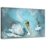 L&otilde;uenditr&uuml;kk Swan Ballerina Turquoise 60x40 sinine