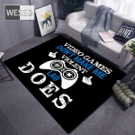 Vaip Naljakas must m&auml;ngukontrolleri matid M&auml;nguritele Pehme vaip M&auml;ngutoa Anime M&auml;nguritoolivaip Suur vaip Elutoa Poisid 100x150cm 1pcs