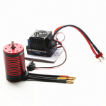 GTSKYTENRC veekindel 3660 harjadeta mootor 4200KV koos 80A harjadeta ESC-ga Trax4 kaugjuhtimispuldi jaoks 4200KV must