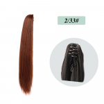 Bybrana Clip-on sirge hobusesaba mustast pruunist s&uuml;nteetilisest juustest parukas