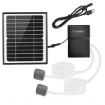 5W/6V p&auml;ikeseenergial t&ouml;&ouml;tav hapniku&otilde;hupumba komplekt akvaariumi kalapaagi hapnikuaparaadi hapnikuaeraatori p&auml;ikeseenergia jaoks valge