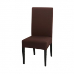 24 v&auml;rvi tooli kate Spandex Stretch elastsed katted &uuml;hev&auml;rvilised toolikatted s&ouml;&ouml;gitoale k&ouml;&ouml;gile pulmapidu hotell universal sizes pruun