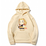 Anime Demon Slayer Pusad Sport Jooksmine T&auml;navar&otilde;ivad Hoodie Meeste Pullover Talvine S&uuml;gis Lahtine dressipluusid Meeste &uuml;hev&auml;rvilised kapuutsid XS valge