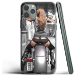 Mootorratta silikoon&uuml;mbris Apple iPhone 13 12 Mini 11 Pro SE XS X XR Max 8 7 6S 6 Plus 5S jaoks Iphone 11