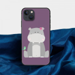 Cartoon Hippo telefoni&uuml;mbris iPhone'ile Samsung Galaxy Redmi Xiaomi Oppo OnePlus Note SA 7 8 9 10 11 12 13 14 20 21 22 23 53 54 Pro Max Plus Ultra iPhone 6 or 6S