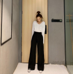 Retro mitmek&uuml;lgsed sirged laia s&auml;&auml;rega p&uuml;ksid Naiste kevadised korea moed k&otilde;rge v&ouml;&ouml;kohaga vabaaja p&uuml;ksid L must